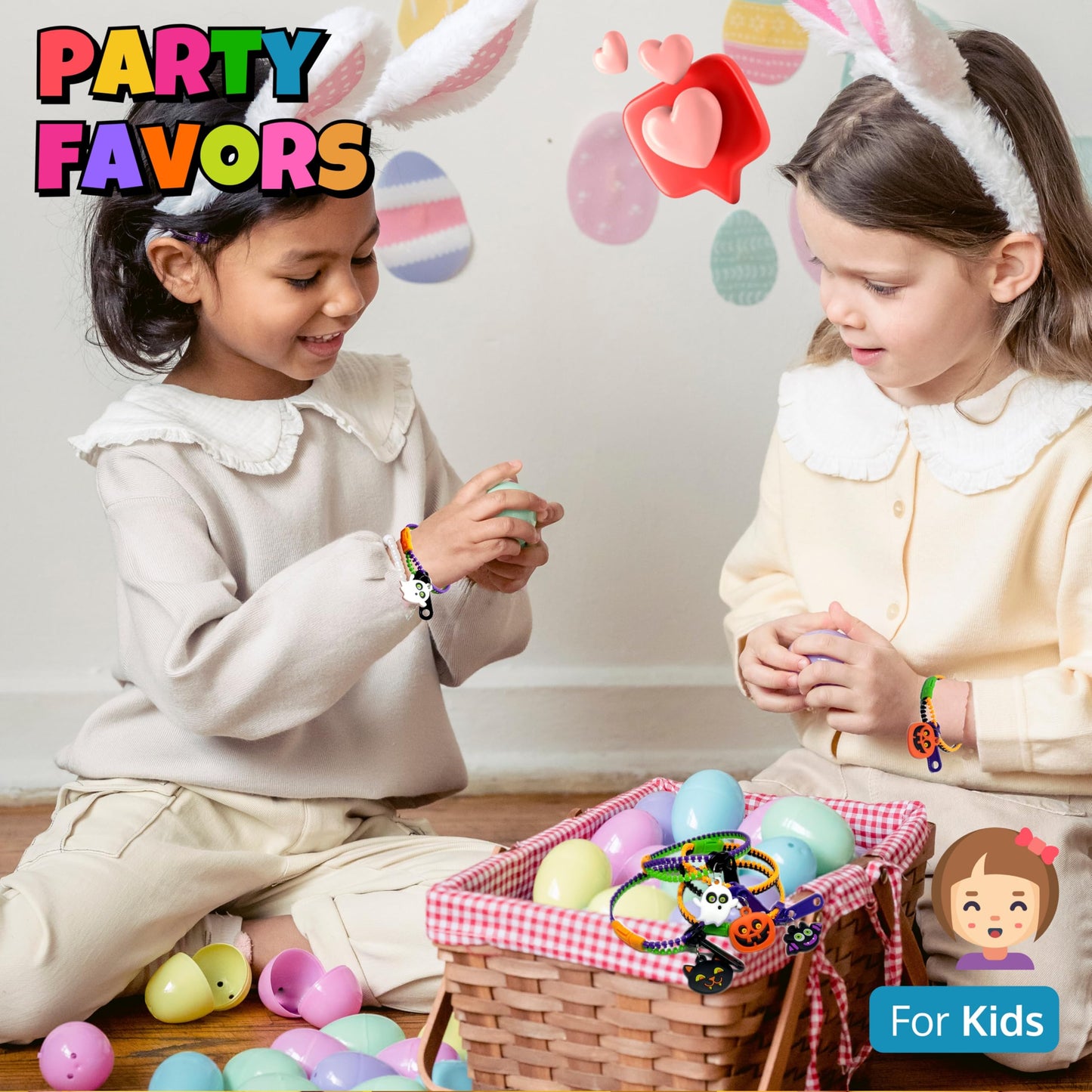 UpBrands 48-Pack Halloween Fidget Bracelets for Kids – Bulk Zipper Toys, Goodie Bag Fillers, Classroom Prizes, Halloween Party Favor Treats