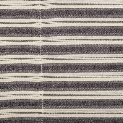 VHC Brands Ashmont Farmhouse Stripe Pillow Case Set of 2, Charcoal Grey and Ivory/Creme, King Size