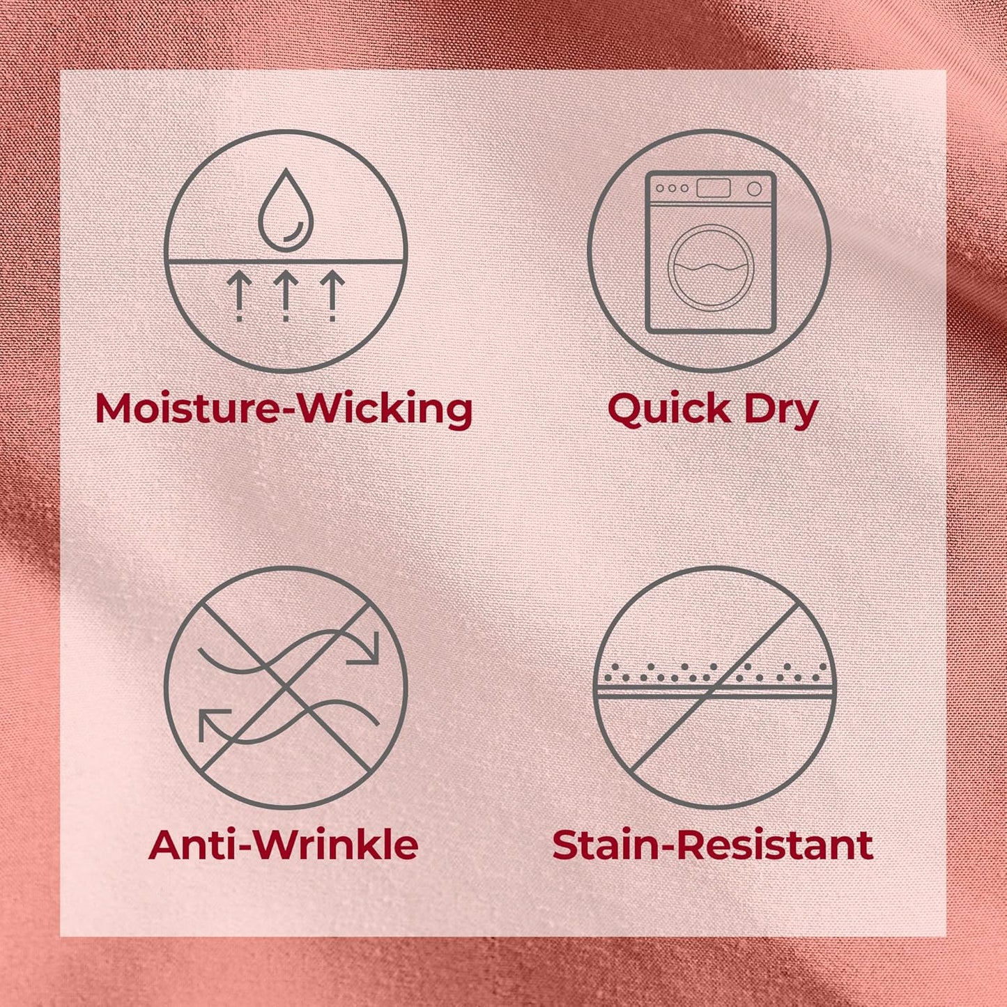 Mellanni Twin Sheets Set - 3 PC Hotel Luxury Bedding | Extra Soft, Cooling, Wrinkle-Resistant (Coral)