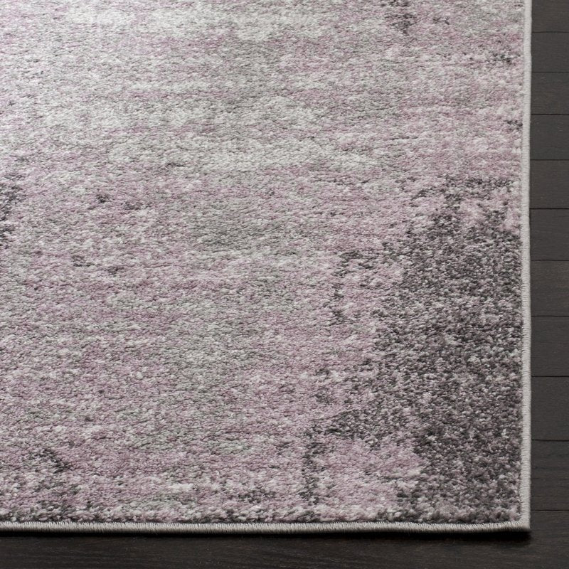 SAFAVIEH Adirondack Collection Accent Rug - 2'6" x 4', Light Grey & Purple, Modern Abstract Design, Non-Shedding & Easy Care, Ideal for High Traffic Areas in Entryway, Living Room, Bedroom (ADR130M)