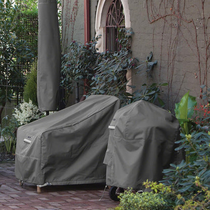 32 Inch Classic Accessories Ravenna Water-Resistant Rectangular Patio Ottoman/Table Cover, Outdoor Table Cover