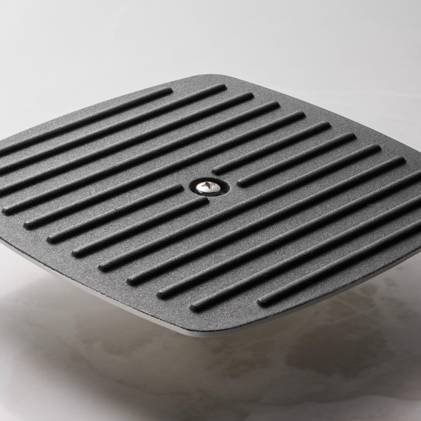 Tramontina Bestow Enameled Cast Iron Grill Pan with Press, 11-inch, Latte with Gold Knob