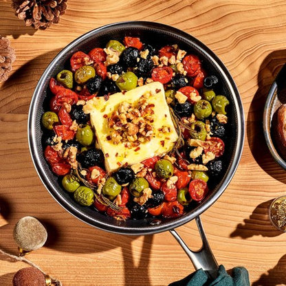 HexClad Hybrid Nonstick Frying Pan - 8-Inch, Stay-Cool Handle, Dishwasher-Safe & Oven-Safe Up to 900°F
