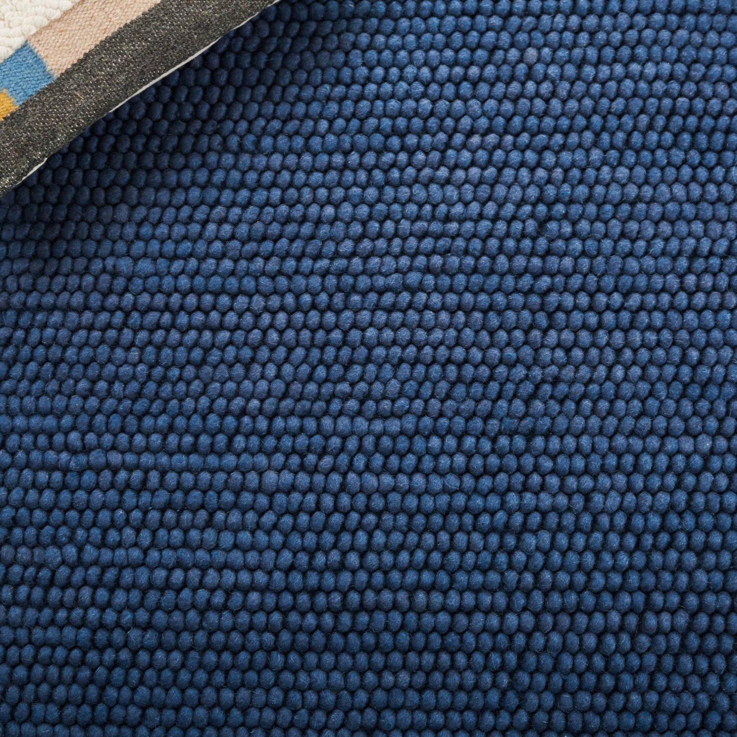 SAFAVIEH Area Rug 8x10 - Natura Collection - Large - Navy & Blue, Handmade Wool Blend, Textured Design, Ideal for Living Room, Bedroom, Dining Space (NAT620M)