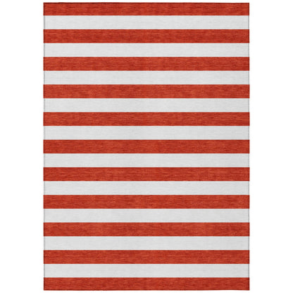 Addison Rugs Chantille ACN528 Red 9' x 12 Indoor Outdoor Area Rug, Stain Resistant, Machine Washable, Non Shedding, Bedroom, Living Room, Dining Room, Kitchen Rug