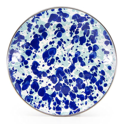 Golden Rabbit Enamelware Appetizer Plates, 6 inch, Ocean, Set of 4