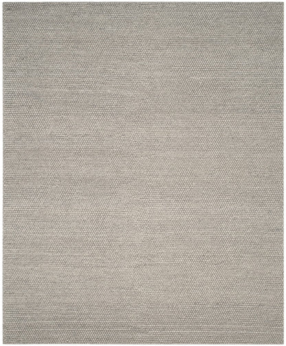 SAFAVIEH Area Rug 6x9 - Natura Collection - Silver, Handmade Wool Blend, Textured Design, Ideal for Living Room, Bedroom, Dining Space (NAT620C)