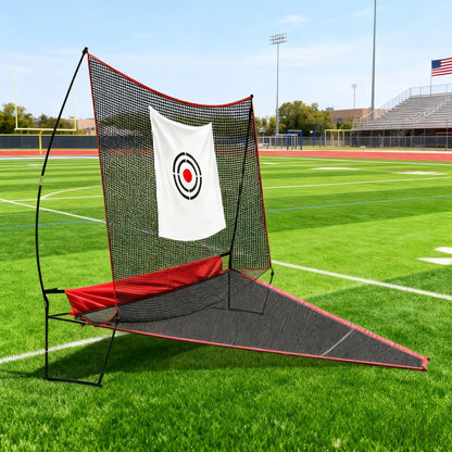 KAIDIDA Golf Practice Net: 10x8ft Heavy Duty for Yard Driving Garage Home Use Adults Golfers with Ball Tee Turf Mat Cap