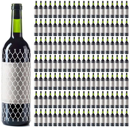 Boao 1000 Pcs Wine Mesh Liquor Bottles Protector Sleeves 7.8 Inch PE Net Wine Bottle Protector for Travel Glass Liquor Bottle Sleeves, Keep Bottles Safe While Traveling, White