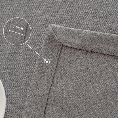 24 24 Inch Small Square Solid Grey End Table Cloth Washable Heavy Weight Wrinkle Resistant Tablecloth Soft Farmhouse