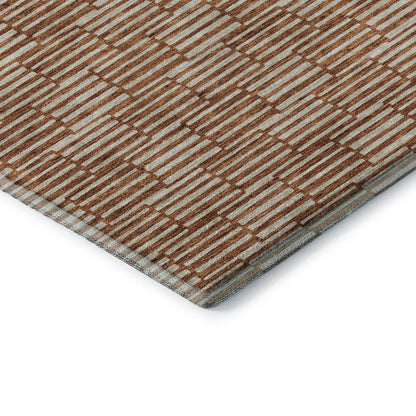 Addison Rugs Mayfield AMF918 Paprika 8' x 8' Indoor Premium Machine Washable Runner Rug, Silky Soft, Easy Clean, Non Shedding, Bedroom, Living Room, Dining Room, Kitchen, Patio Rug