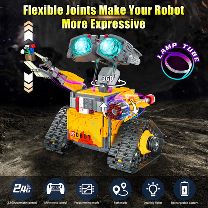 Yerloa 673PCS Robot Toys 5 in 1 Robotics Building Set for Kids Age 8-12, App & Remote Control STEM Toys with LED Lights, Science Kit Birthday Gift for Boys Girls 6 7 8 9 10 11 12 13 14 Year Old