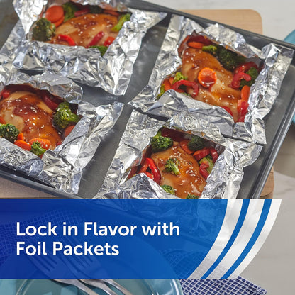 Reynolds Wrap Aluminum Foil Roll - Everyday Strength, Freezer & Grill Safe, 12" Wide, 100 Sq. Ft.