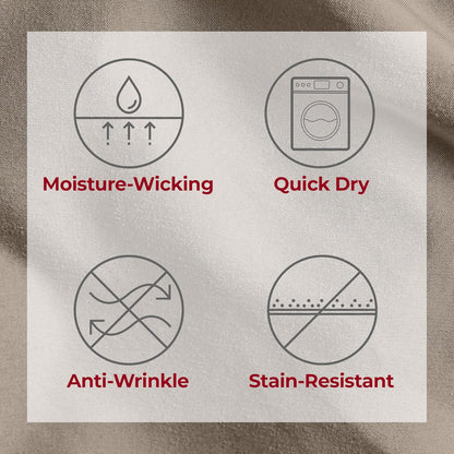 Mellanni Extra Deep California King Sheets - Hotel Luxury, Ultra Soft & Cooling - 4 PC Tan Set