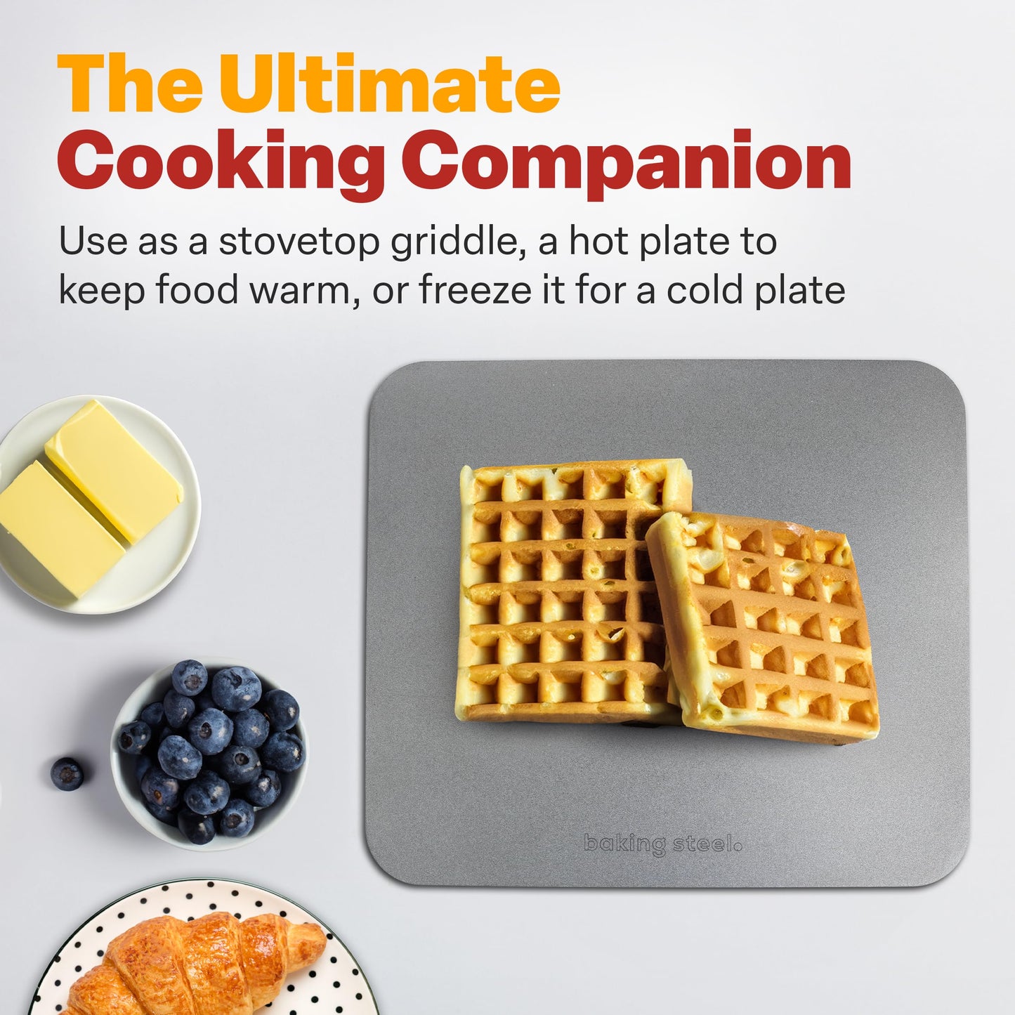 The Original Baking Steel® — Made in USA Since 2012 | 14"x16"x¼" Ultra-Conductive Pizza Steel for Oven & Grill | Pre-Seasoned, Crack-Proof
