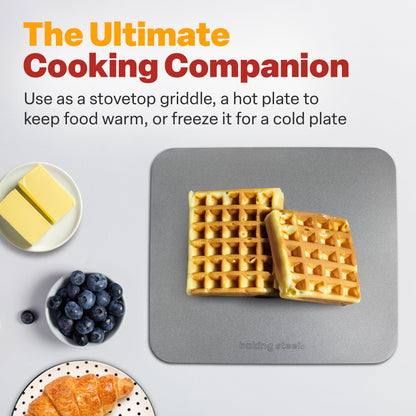 The Original Baking Steel® — Made in USA Since 2012 | 14"x16"x¼" Ultra-Conductive Pizza Steel for Oven & Grill | Pre-Seasoned, Crack-Proof