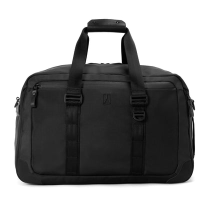 Travelpro Altitude Double Expansion Travel Duffel Bag, 40-48L, Weekender, Overnight, Water Resistant, Men and Women, Jet Black