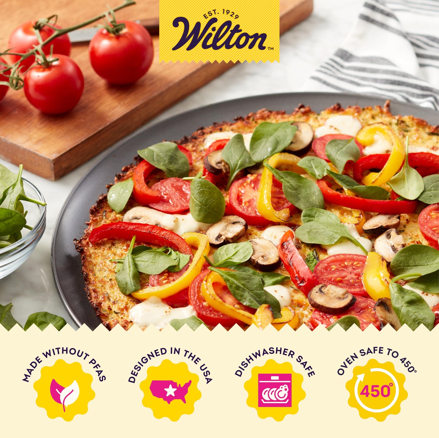 Wilton Perfect Results Premium Non-Stick Pizza Pan, 14 Inch