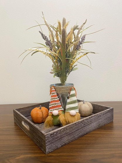 Admired By Nature 14 Stems Artificial Flowers Cattail Wheat Mixed Bush Arrangement for Home Decor, Weddings