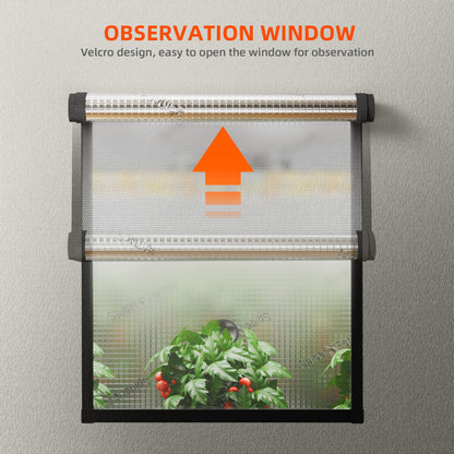Spider Farmer Pro Series 4.6x2.3x6.6 Grow Tent, 55"x28"x80" with Roll-up Door, Observation Window Floor Tray, 2000D Thicken Mylar Canvas, 4x2 for Hydroponic Indoor Growing for SF2000, SE4500, G4500