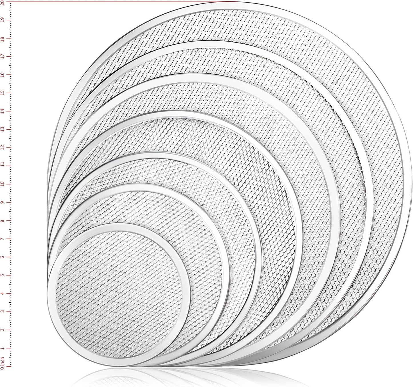 New Star Foodservice Restaurant-Grade Aluminum Pizza Baking Screen, 20-Inch (Pack of 1)