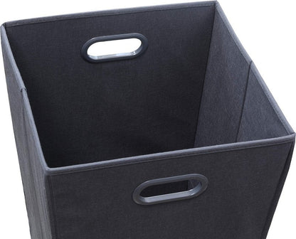 Simple Houseware Foldable Closet Laundry Hamper Basket, Dark Grey