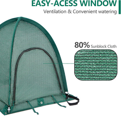 2 Pack, 80% 22" 22" 22" Plant Shade Tent Pop Up Sun Shade Cover for Outdoor Plants, Portable Sun Protection Tent