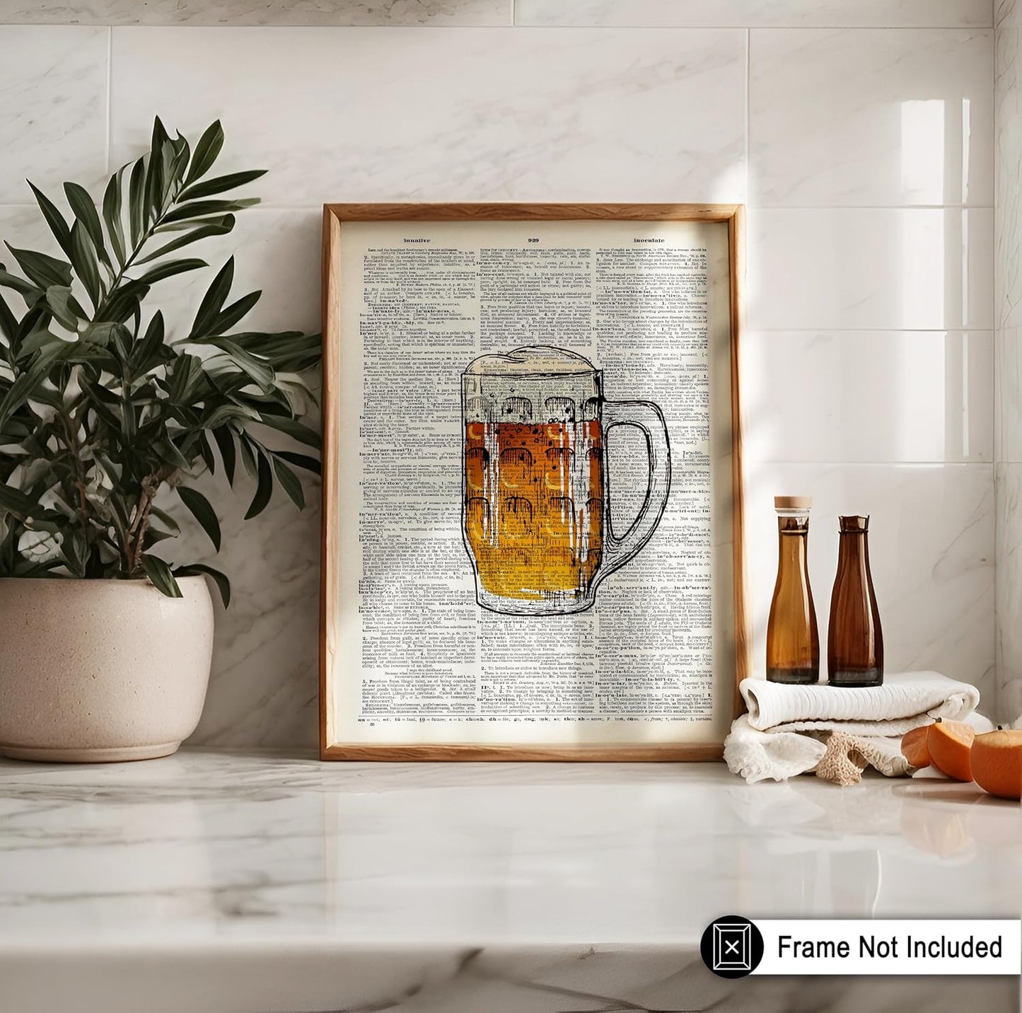 16x20 Poster Master Red Wine Print - Dictionary Poster - Alcohol Art - Bar Cart Wall Design - Gift for Men, Women