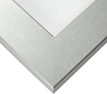 Craig Frames Bauhaus 200 Picture Frame, 4 x 6 Inch, Brushed Silver