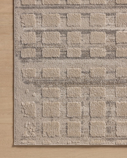 Loloi Amber Lewis Monty Collection MOT-06 Pebble/Beige 11'-6" x 15', .50" Pile Height, Area Rug