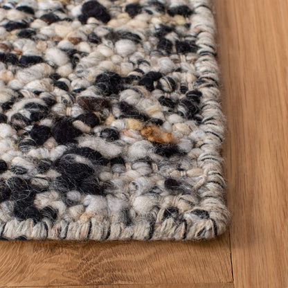 SAFAVIEH Area Rug 8x10 - Natura Collection - Large - Beige & Grey, Handmade Wool, Ideal for Living Room, Bedroom, Dining Space (NAT263F)