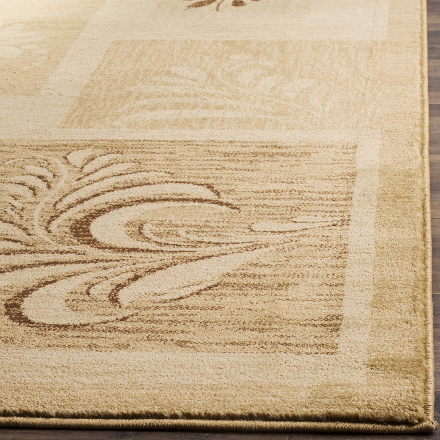 SAFAVIEH Lyndhurst Collection Area Rug - 8' x 11', Ivory & Multi, Floral Design, Non-Shedding & Easy Care, Ideal for High Traffic Areas in Living Room, Bedroom (LNH554-1291)