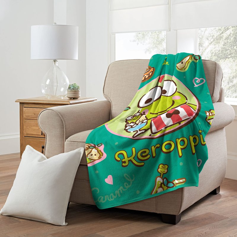 Northwest My Melody Micro Raschel Throw Blanket, 46" x 60", Pears Please