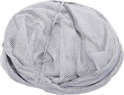 Whitmor Mesh Popup Laundry Hamper 3 Compartment Sortable Horizontal Collapsible Laundry Basket for Clothes Laundry Room Bedroom