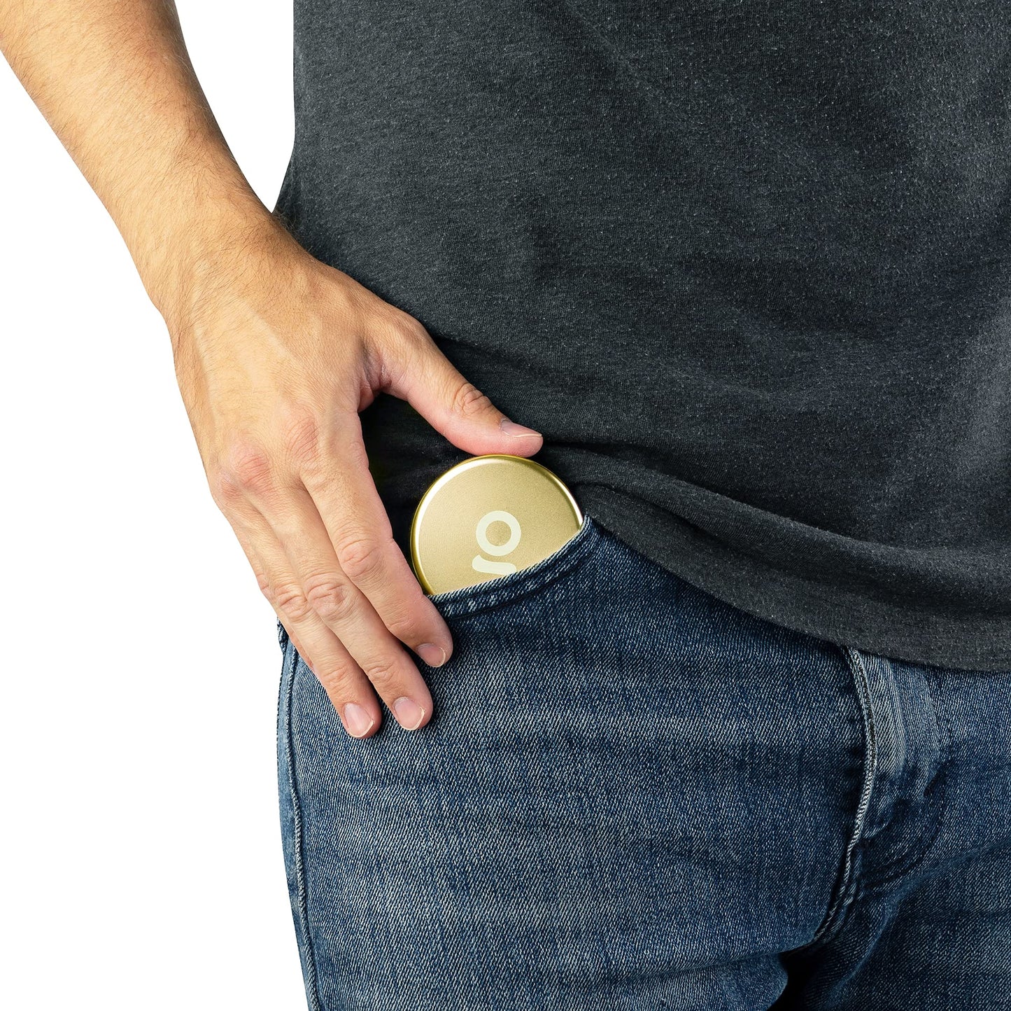 ONGROK Storage Puck, Gold, Perfect Size Case to Store in Your Pocket, Airtight, Preserves Moisture Profile, Smell and Aroma
