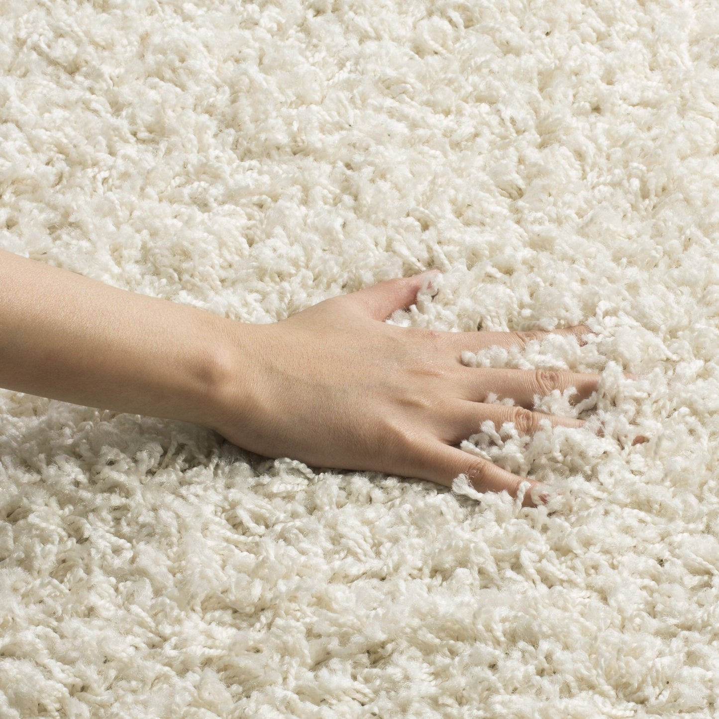 SAFAVIEH Area Rug 10x14 - Athens Shag Collection - Large - Off-White, Non-Shedding & Easy to Clean, Ideal for Living Room, Bedroom, Dining Space (SGA119B)