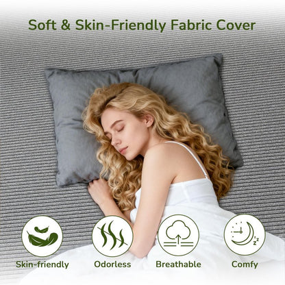 3 Inch Memory Foam Mattress Topper - Queen Mattress Topper with Cover, Mattress Pad for Pressure Relief, Premium Soft Cooling Sleep Bed Topper, Non-Slip Design