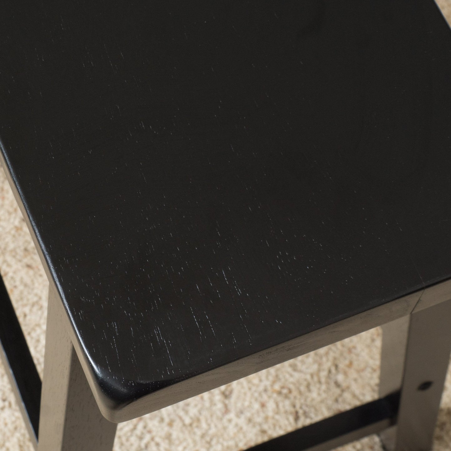 Christopher Knight Home Pomeroy 24" Saddle Stools, 2-Pcs Set, Black