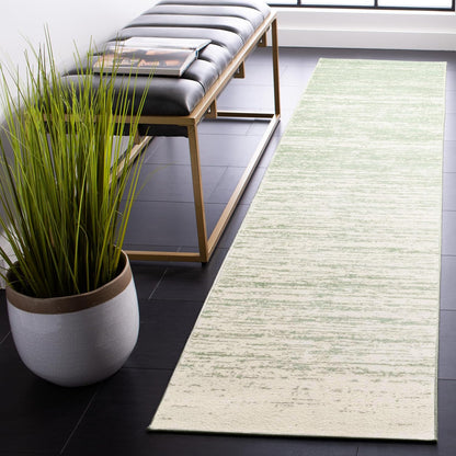 2'6" 6' (ADR113X) SAFAVIEH Adirondack Collection Runner Rug - x Runner, Sage & Ivory, Modern Ombre Design, Non Shedding