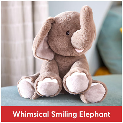GUND Chai Elephant Plush, Premium Stuffed Animal for Ages 1 and Up, Gray, 10”
