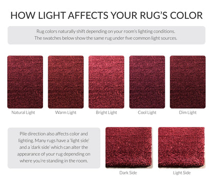 SAFAVIEH California Shag Collection Area Rug - 9'6" x 13', Maroon, Non-Shedding & Easy to Clean, Ultra Plush Thick Pile, Ideal for Living Room, Bedroom, Dining Space (SG151-4242)