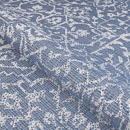 Couristan Monte Carlo Palmette Area Rug, 2' x 3'7", Indoor/Outdoor, Navy-Ivory