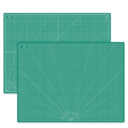 Headley Tools Thickened 36 x 48 Inch Self Healing Sewing Cutting Mat, A0 Rotary Cutting Sewing Mat for Crafts, Double Sided 5-Ply Table Cutting Board for Fabric Quilting Leather Hobby, Green