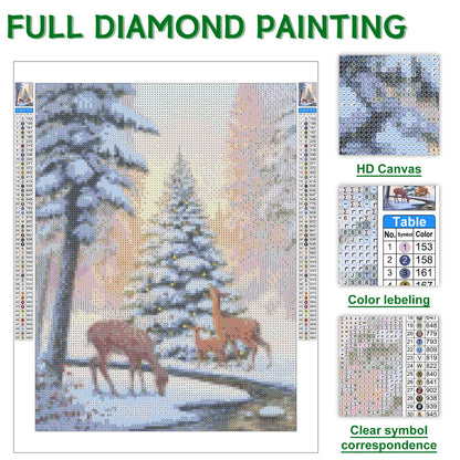 Caievy Diamond Painting Kits Elegant Flowers - Crystal Cross Stitch Kits for Adults Wall Home Decor - 40x60CM