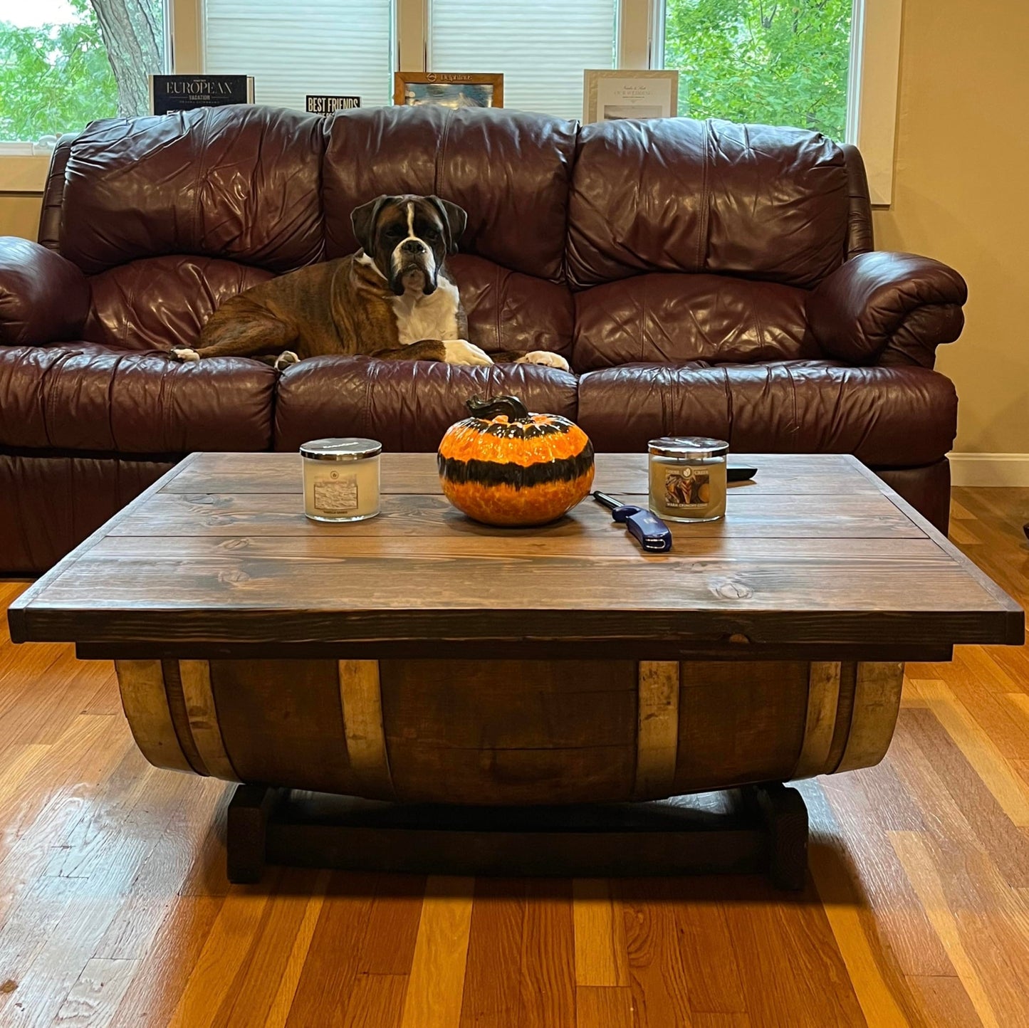 Wine Barrel Coffee Table
