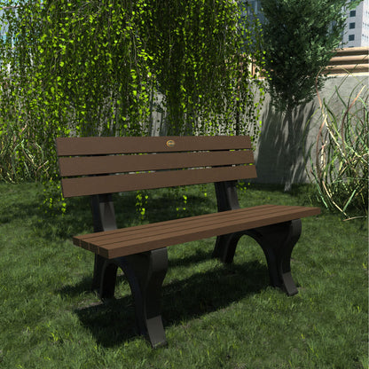 Sequoia Professional Aurora 4 ft Park Bench, Weathered Acorn