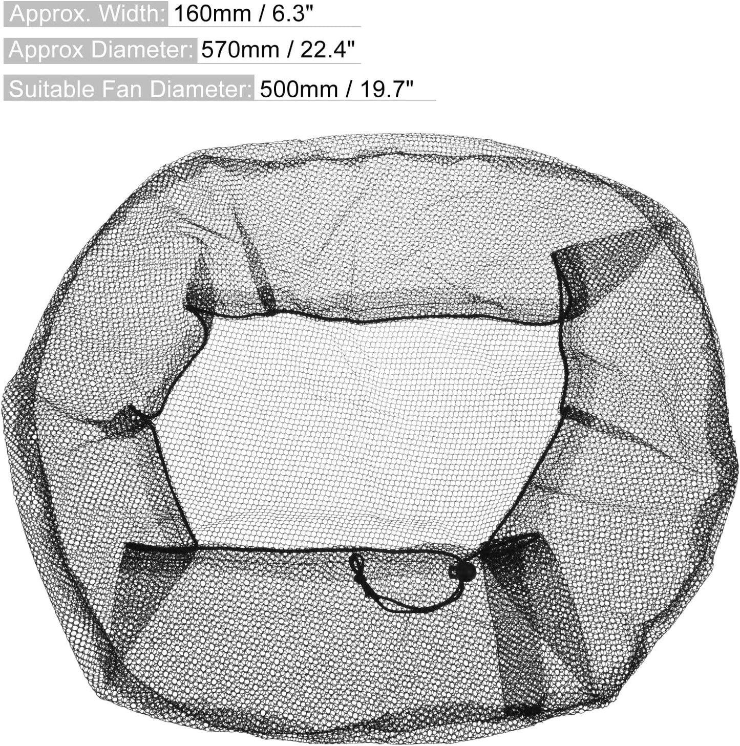 MECCANIXITY Mesh Electric Fan Dust Cover, 19.7 Inch Washable Dustproof Protection Net