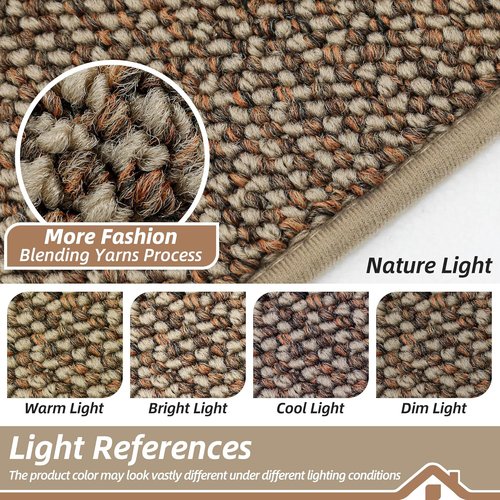 BEQHAUSE Dirt Trapper Door Mat - Non-Slip, Washable, Dirt Resistant | 24" x 60", Beige Entryway Mat
