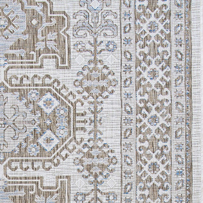 Couristan Charm Woodburn Indoor/Outdoor Area Rug, Ivory-Sand, 2'2" x 4'3"