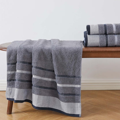 Set 4 Pack 26x16 Set Great Bay Home Decorative Hand Towel - Cotton Hand Towel - Durable Towels for Bathroom Decor